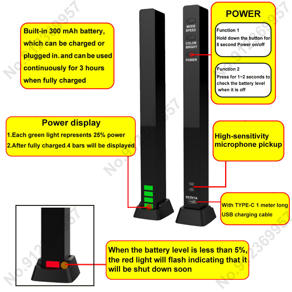 LED Light RGB Sound Control